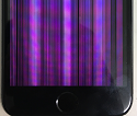 液晶全体的に紫になって何が表示されているかわからない状態になったアイフォン６s