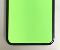 画面のほとんどが緑色になったアイフォンX