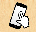 アイフォン、3本指の操作で便利な機能が使えます！